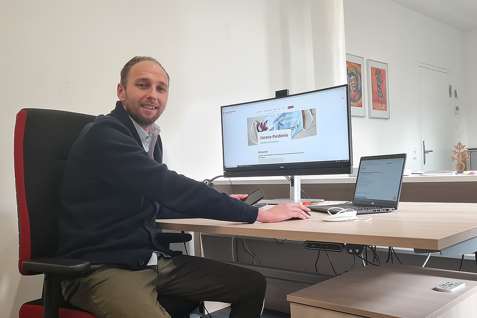 Dominic Huber vom Dominikus-Ringeisen-Werk